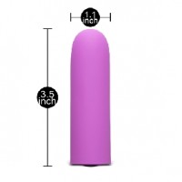  Vibrating Bullet, 7 Function, Rechargeable, PURPLE